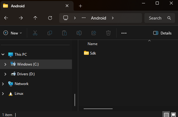 Criando pasta Sdk para ambiente React Native Expo