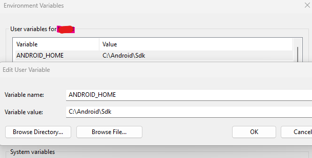Configurando ANDROID_HOME para ambiente React Native Expo