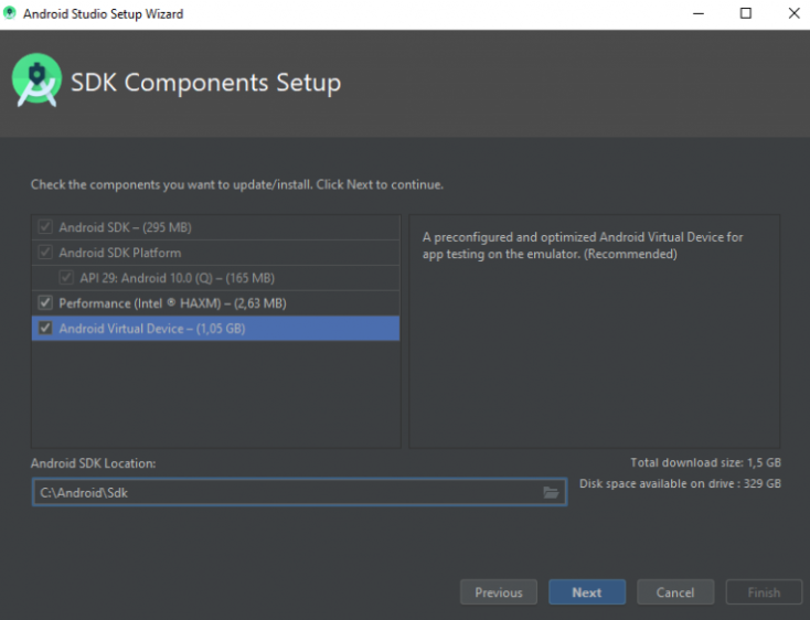Configuração do SDK para ambiente React Native Expo