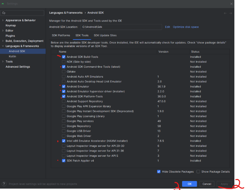 SDK Tools para ambiente React Native Expo