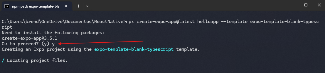 Criando projeto React Native Expo